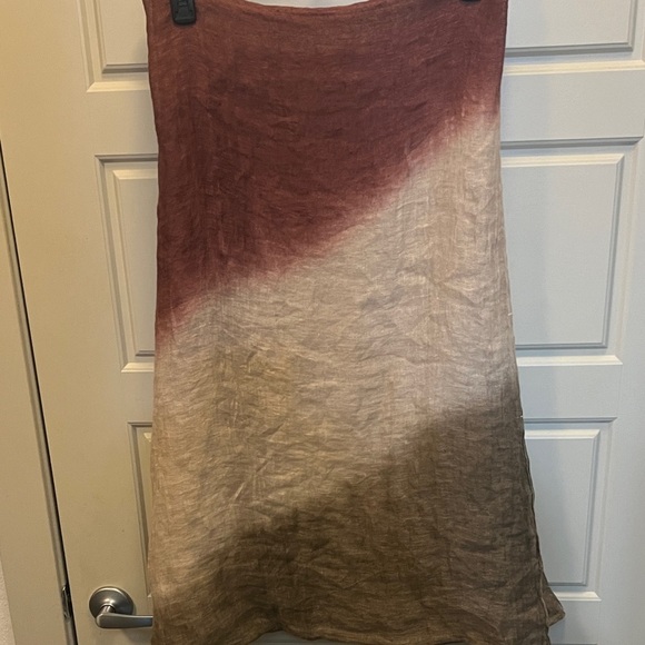 Eileen Fisher lightweight Organic Linen Cotton Ombre Scarf/ wrap - Picture 3 of 10